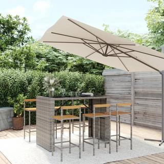 VidaXL Gartenbar set poly-rattan  