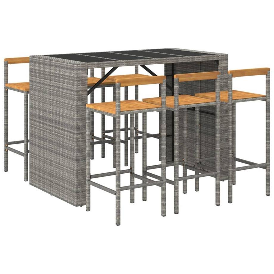 VidaXL set bar da giardino Polirattan  