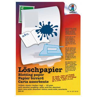 Ursus URSUS Löschpapier A4 3974600 135g, weiss 10 Blatt  