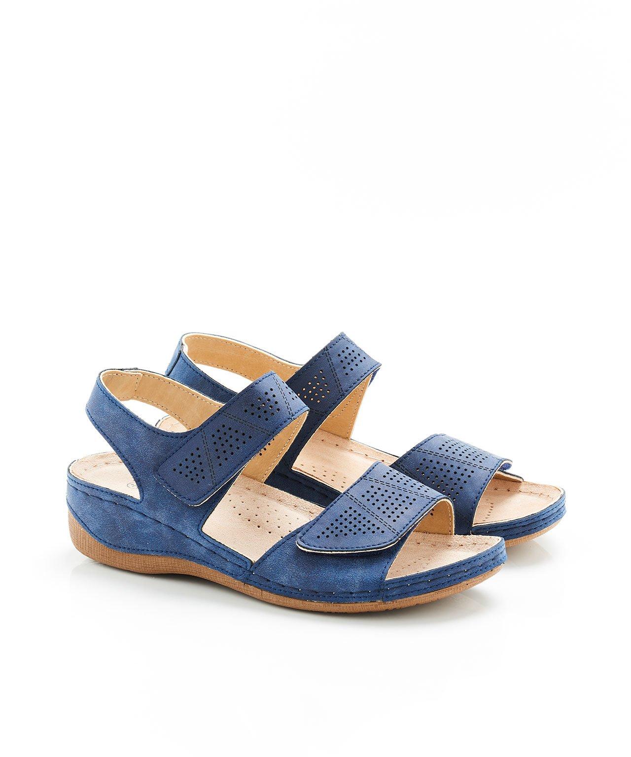 Image of Leichte Sandale, Komplette Öffnung, Piedical®. Damen Blau 41
