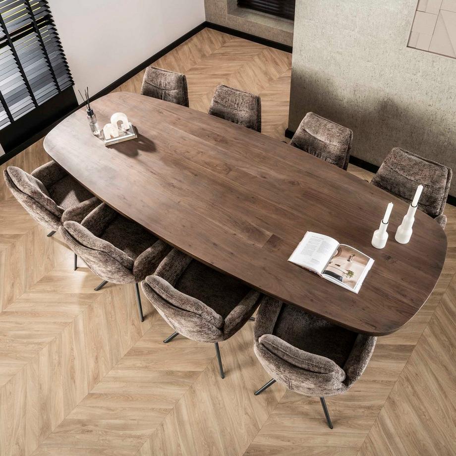 mutoni Table en bois massif Arcadia acacia drift brown 300x130  