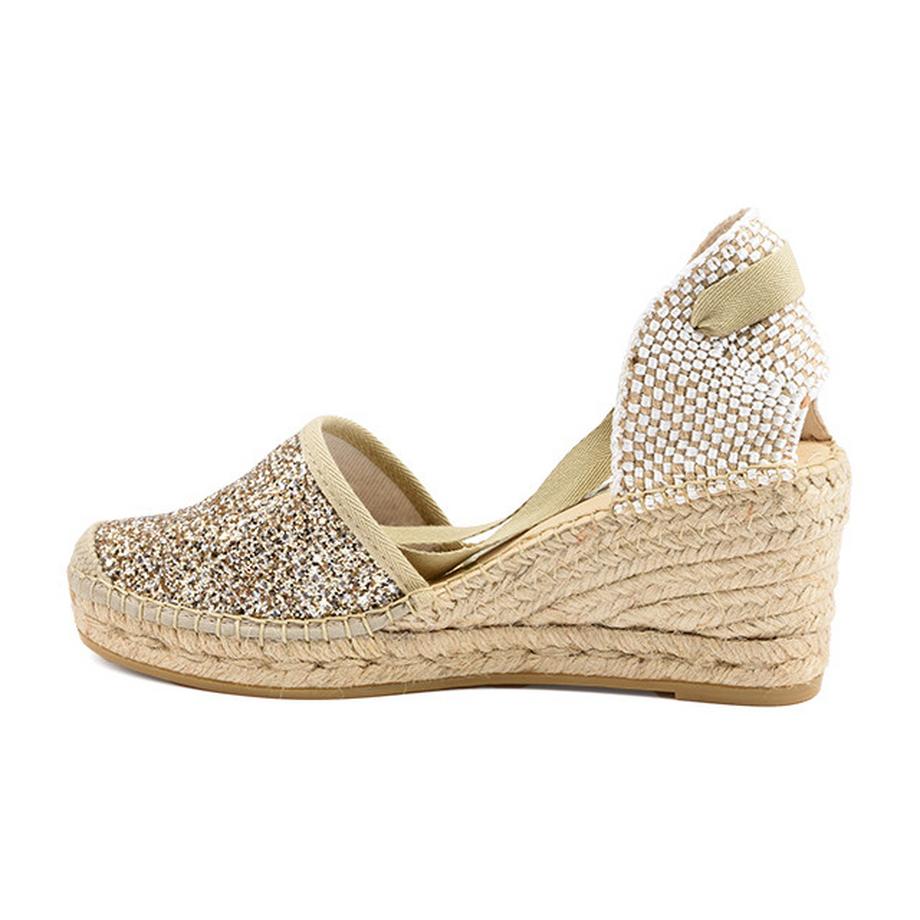 Vidorreta Clavel Glitter Espadrille Sandales Compensées  