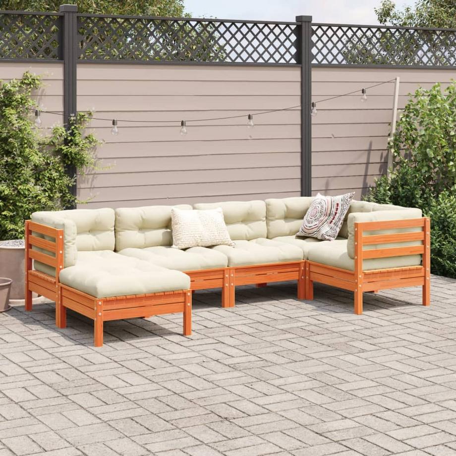 VidaXL set divano da giardino Legno di pino  