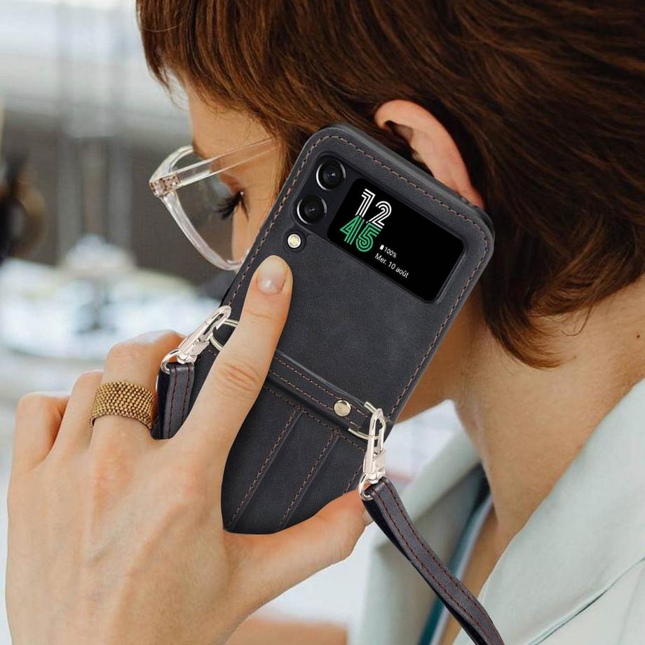 Avizar  Lederhülle Galaxy Z Flip 4 