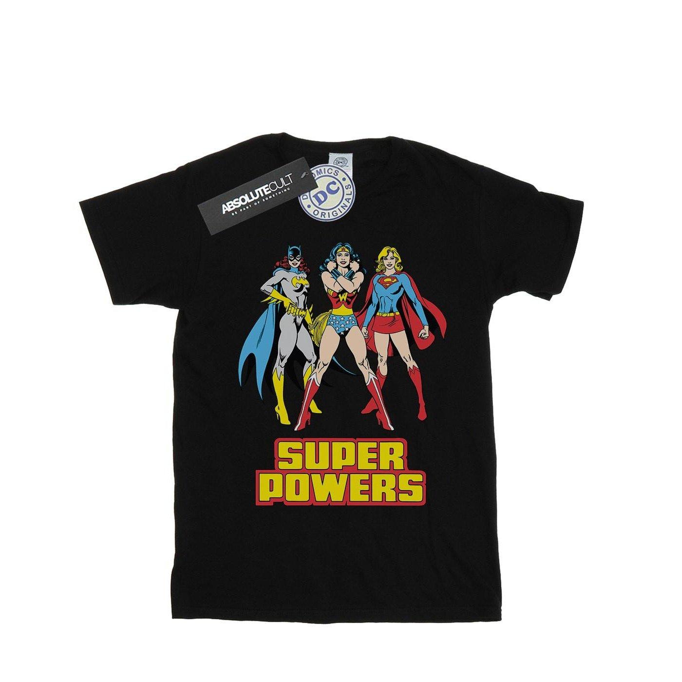 Image of Super Power Tshirt Mädchen Schwarz 140/146