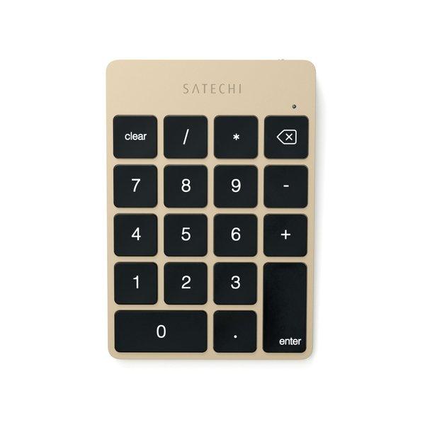 Image of SATECHI ST-SALKPG Numerische Tastatur Notebook / PC Bluetooth Gold