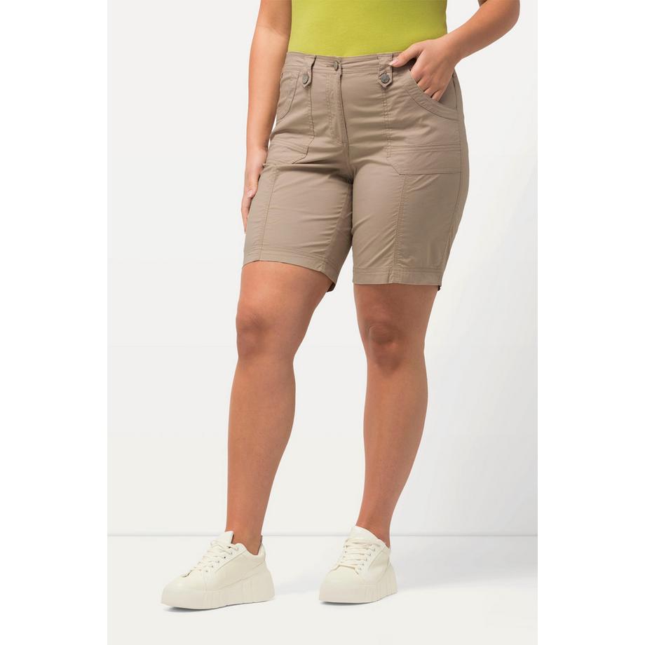 Ulla Popken Bermuda Cargo Taille Confortable Coupe 4 Poches  