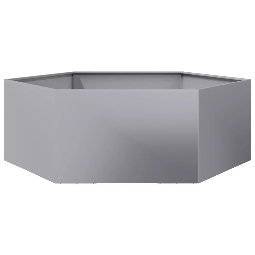 Vidaxl - Jardinière hexagone 138x120x45 cm acier galvanisé