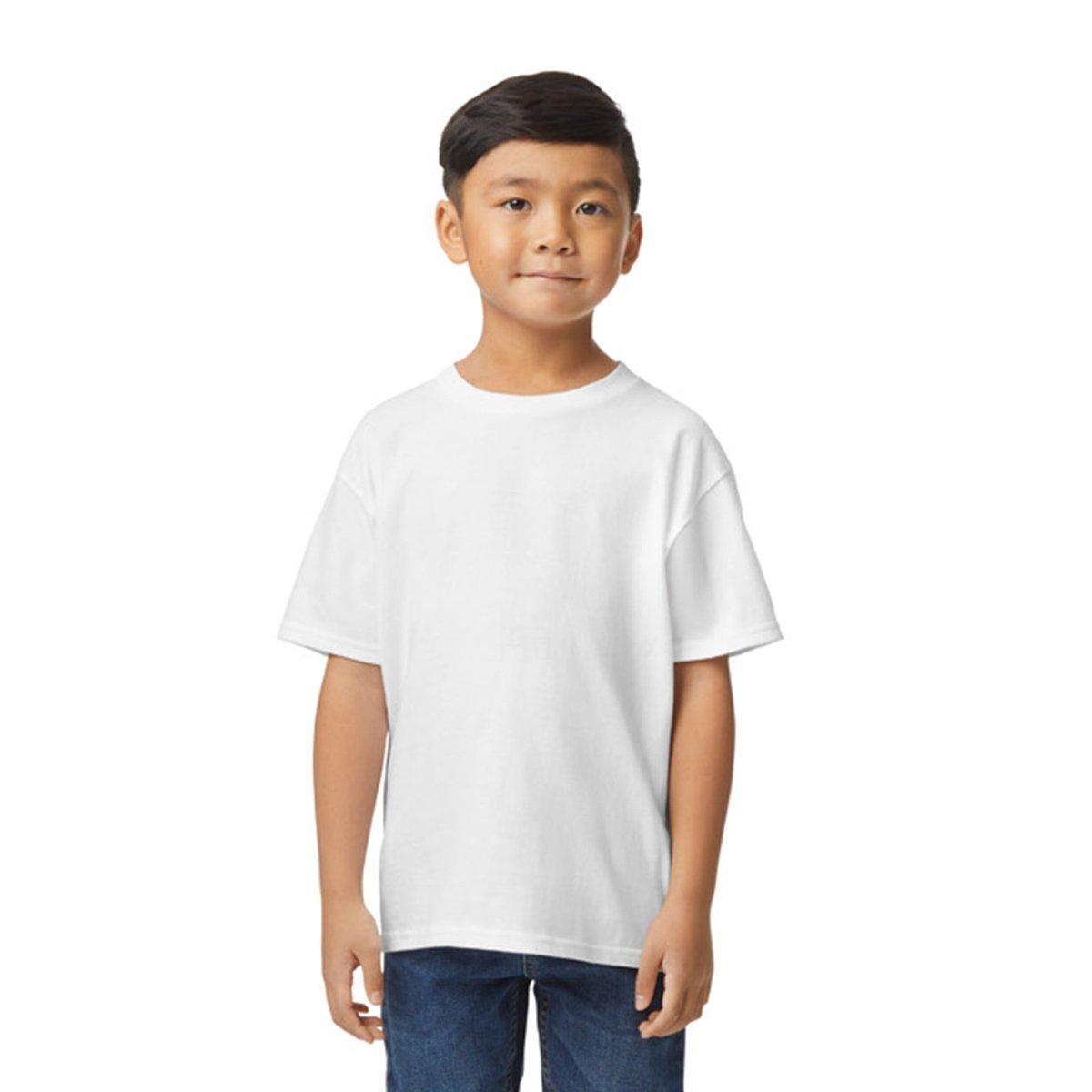 Image of Softstyle Tshirt Jungen Weiss 110