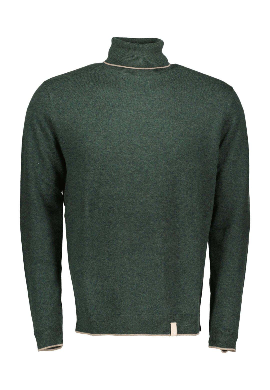 Image of Pullover Turtleneck-merino Blend Herren Grün 3XL