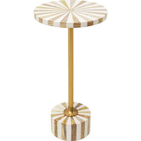 KARE Design Table d&#039;appoint Domero Cirque Brass ronde 25  