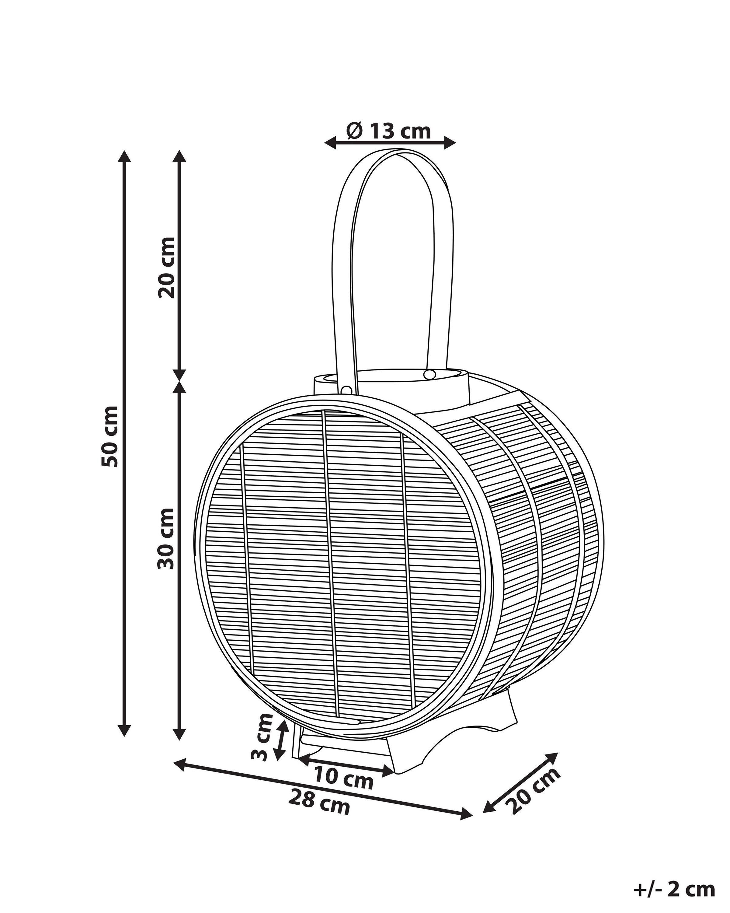 Beliani  Lanterne en Rotin Boho BISTAL 