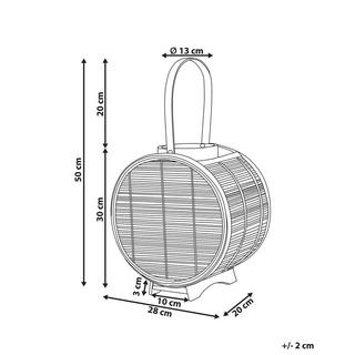 Beliani  Lanterne en Rotin Boho BISTAL 