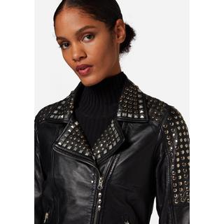 RICANO  Lederjacke Studd, Bikerjacke mit Nieten 