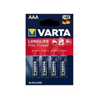 B2X  Confezione da 4 batterie alcaline AAA Longlife Max Power LR3 