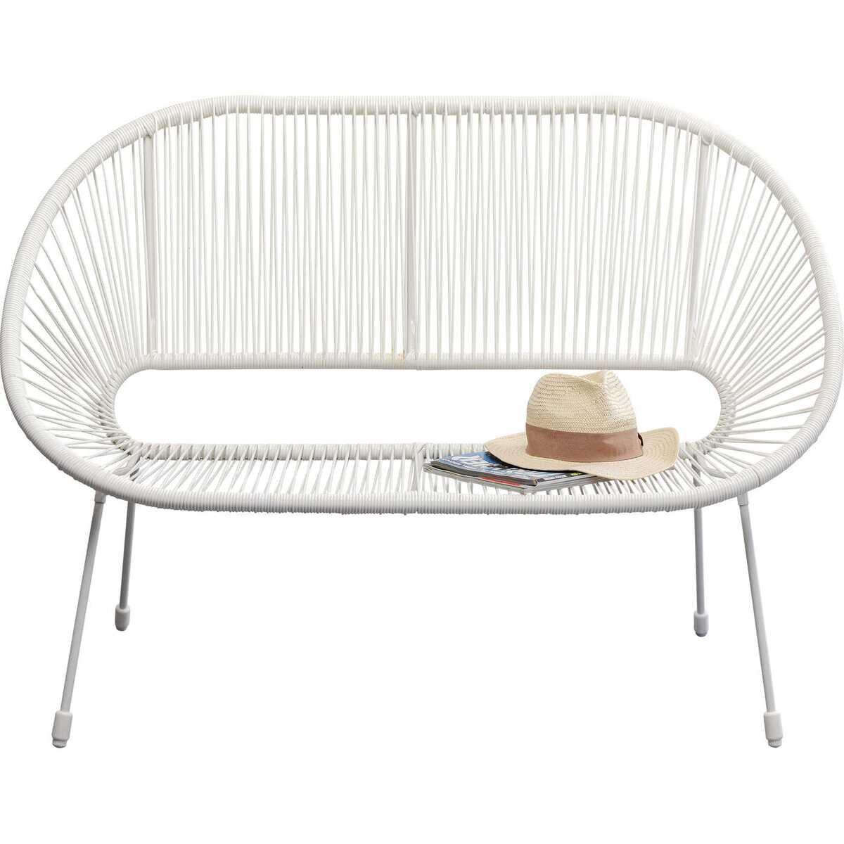 KARE Design Banc Acapulco Mono blanc  
