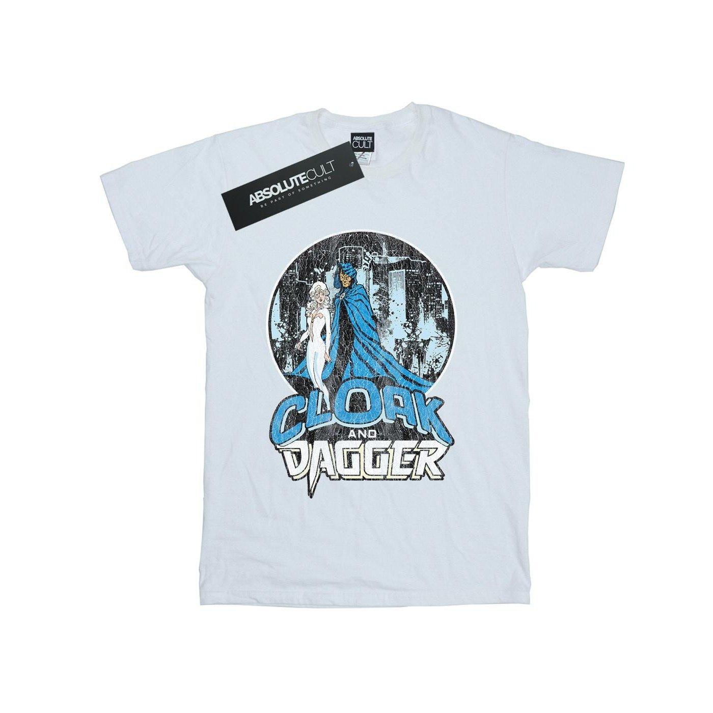 Image of Cloak And Dagger Retro Tshirt Unisex Weiss 128
