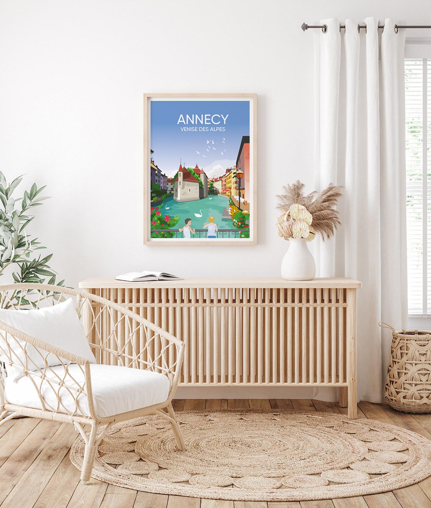 La-Jonx Affiche de Annecy - Venise des Alpes  
