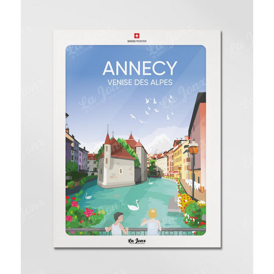 La-Jonx Annecy - Venise des Alpes - Poster  