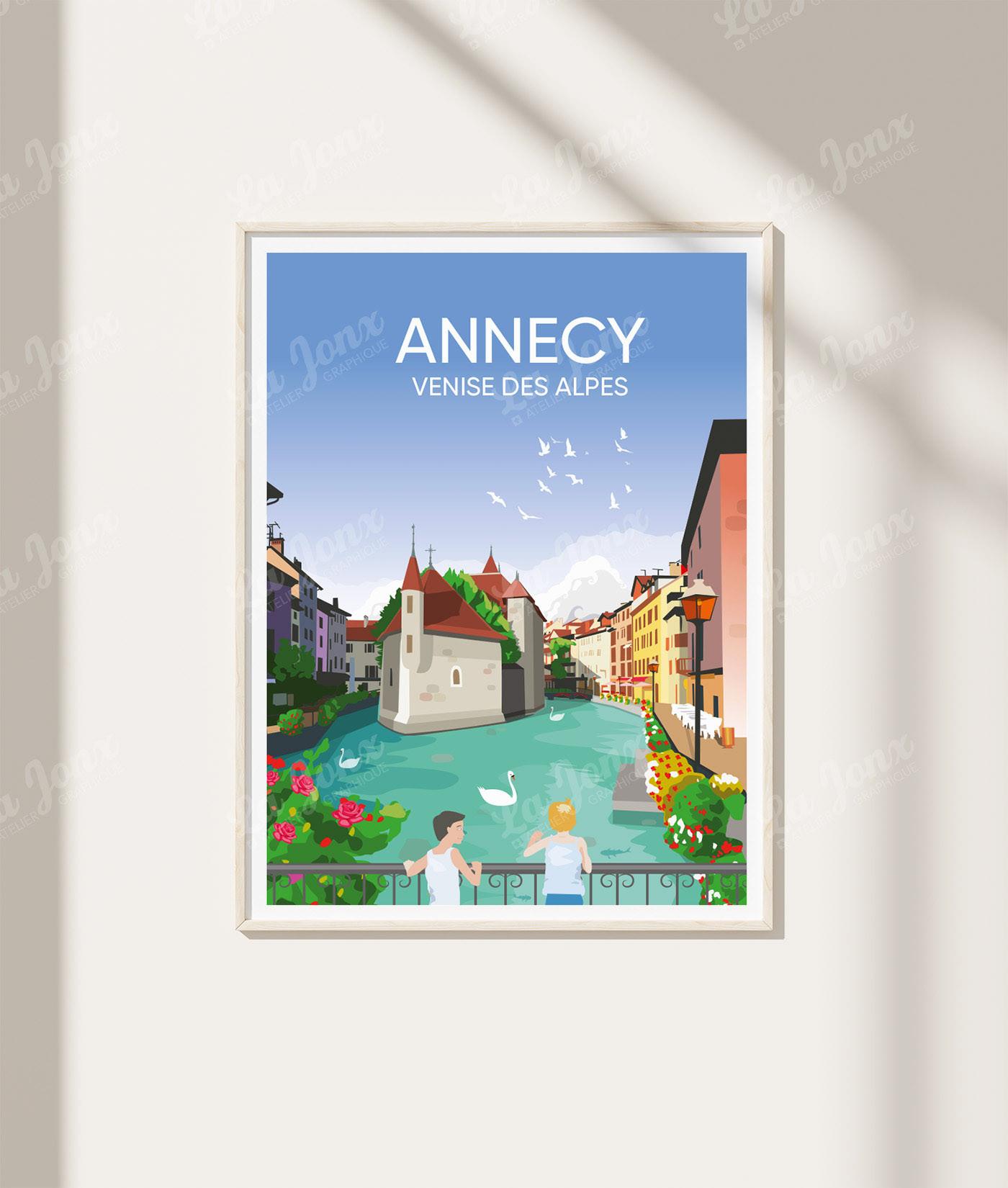 La-Jonx Affiche de Annecy - Venise des Alpes  