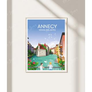 La-Jonx Affiche de Annecy - Venise des Alpes  
