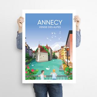 La-Jonx Affiche de Annecy - Venise des Alpes  