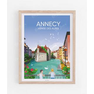 La-Jonx Affiche de Annecy - Venise des Alpes  