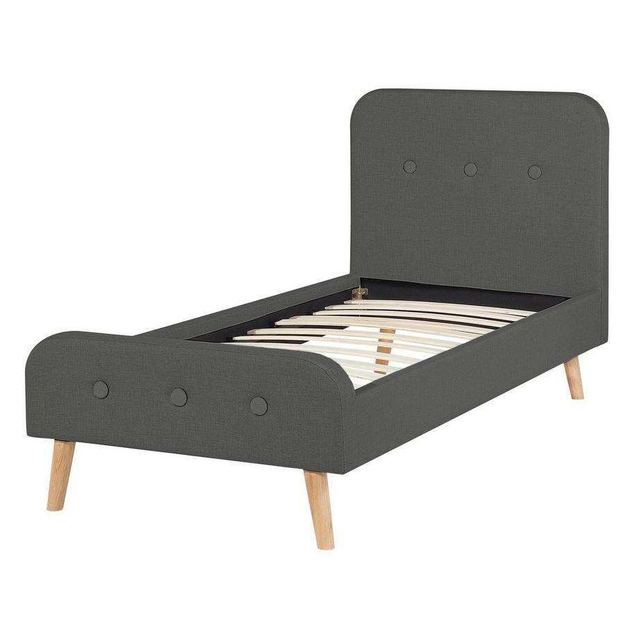 Beliani Letto con rete a doghe en Poliestere Moderno RENNES  