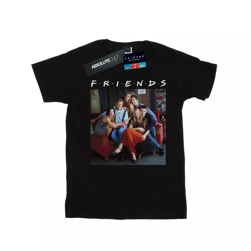 Friends - TShirt, für Damen, Schwarz, Größe S