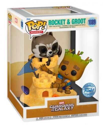 Image of POP! Moment GOTG Rocket/Groot Beach Day (1089) EXM