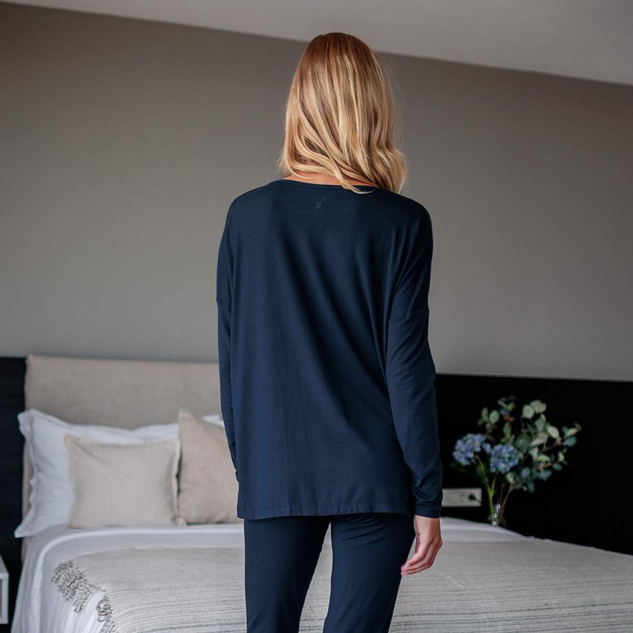 Dagsmejan Balance Sleep Langarm Top für Damen  