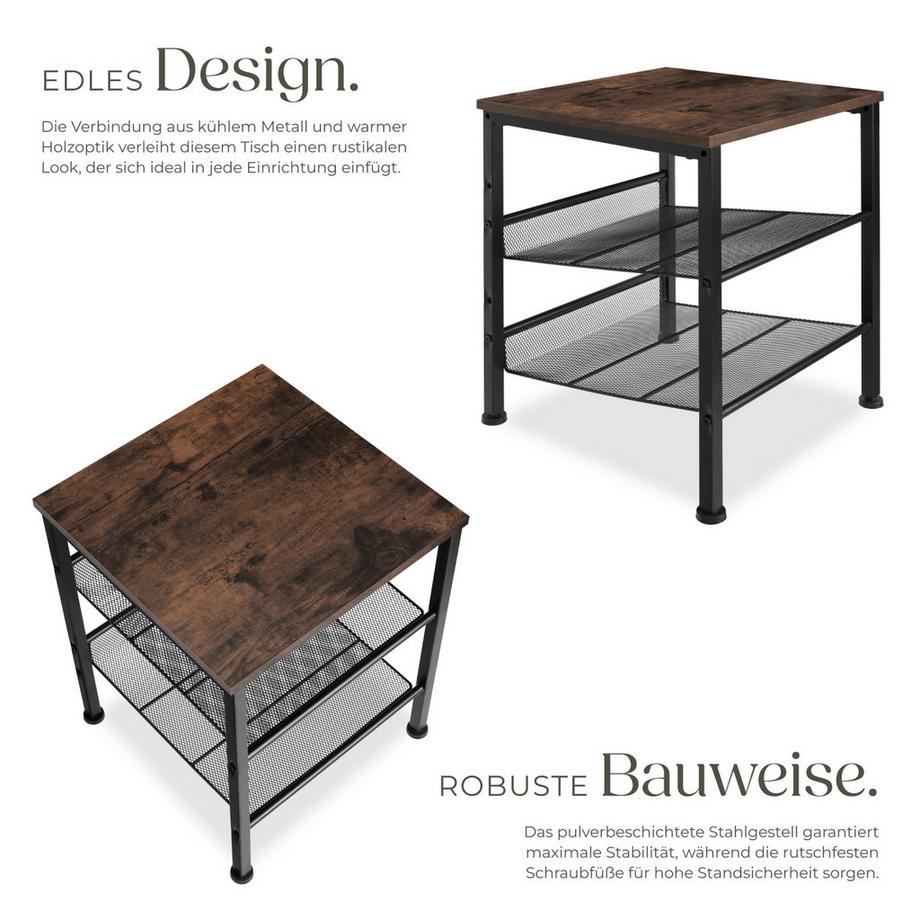 Tectake Table d'appoint LINCOLN style industriel  