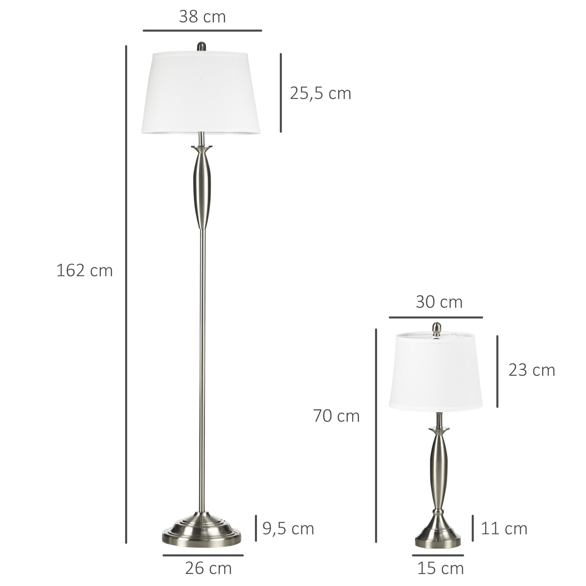 HOMCOM Ensemble de lampadaires  