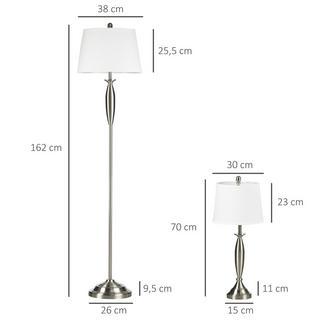 HOMCOM Stehlampen-Set  