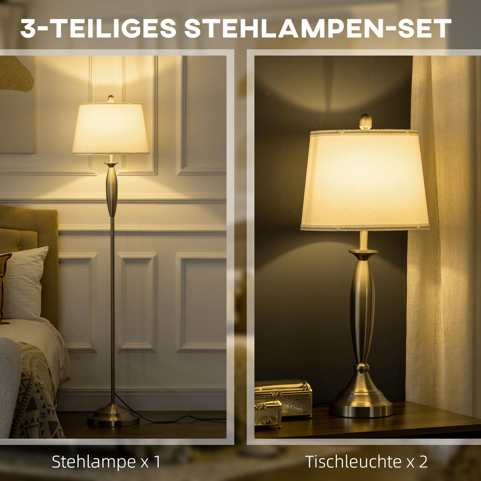 HOMCOM Stehlampen-Set  