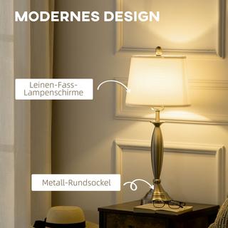 HOMCOM Ensemble de lampadaires  