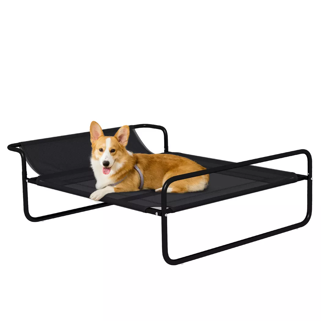 PawHut - Chaise longue pour chien, One Size, Noir