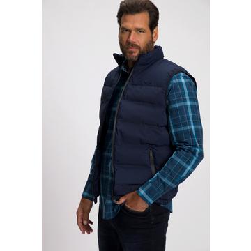 Gilet trapuntato per l'outdoor con colletto alto, zip e tasche