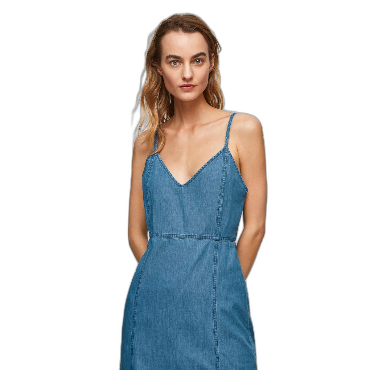 Pepe Jeans London Dani Jeans Midi Kleid  