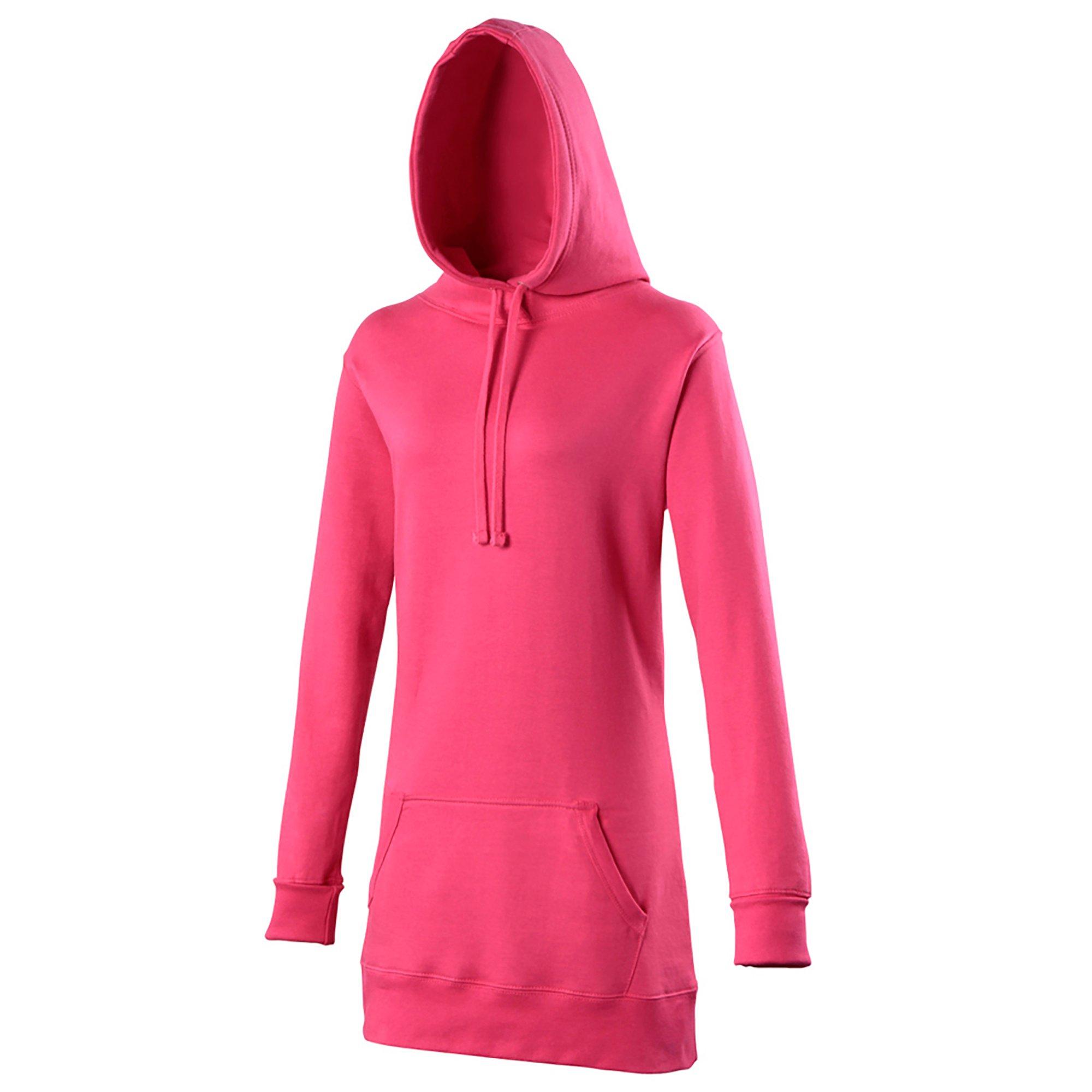 Image of Girlie Longline Pullover Damen Pink M