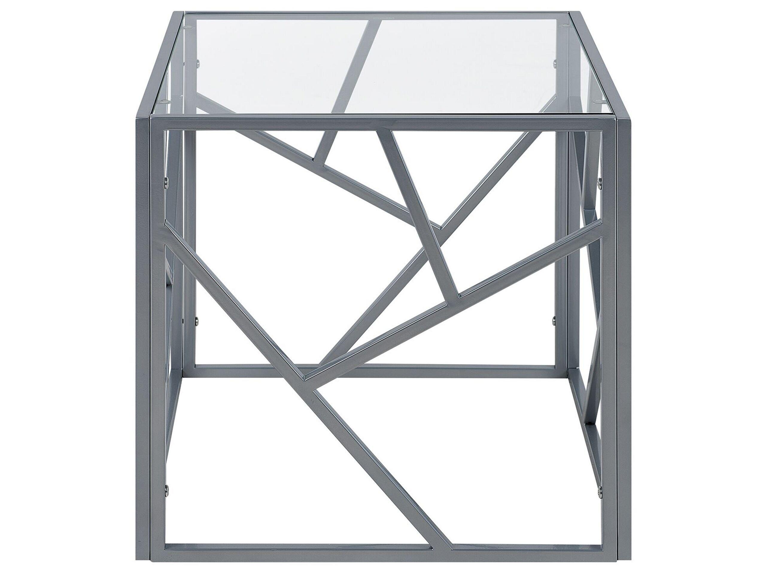 Beliani Table d'appoint en Verre Moderne ORLAND  