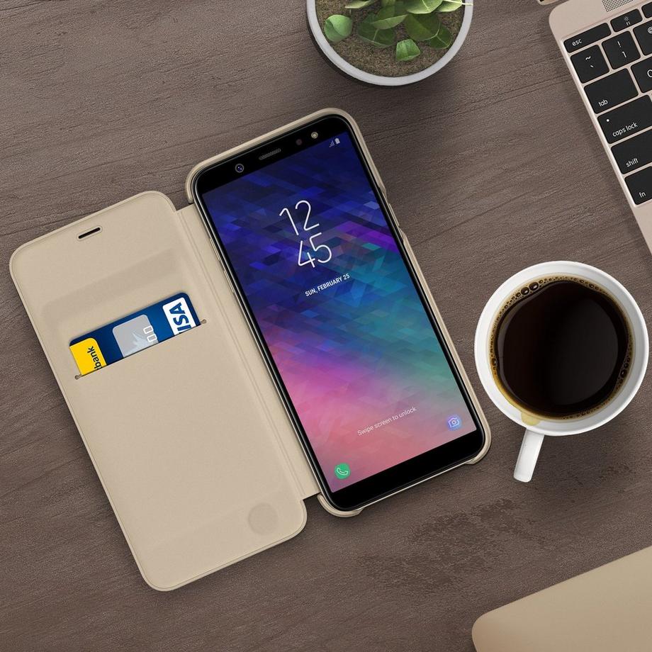 SAMSUNG Wallet Wallet Cover Samsung Galaxy A6 Plus 