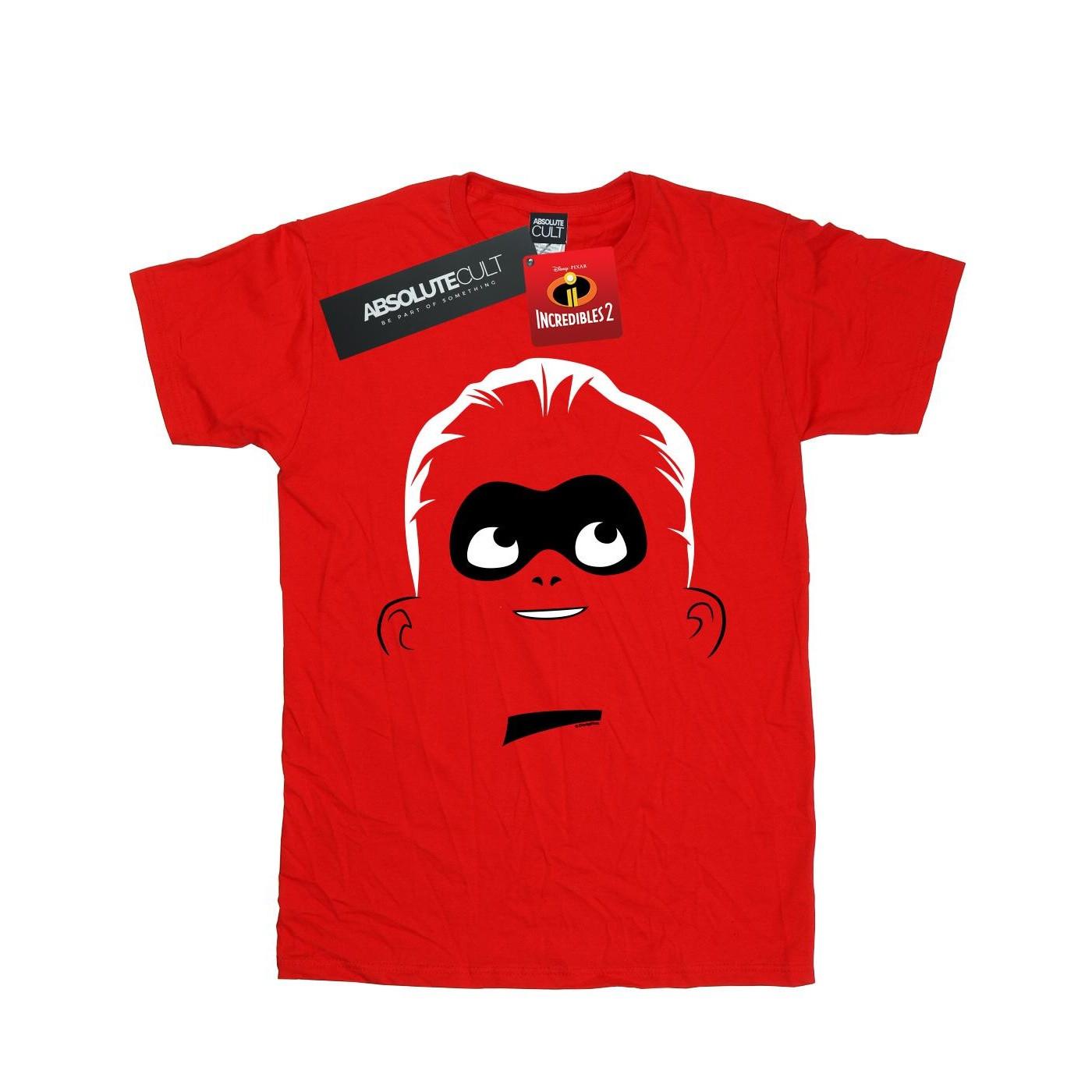 Image of Incredibles 2 Dash Face Tshirt Unisex Rot Bunt 116