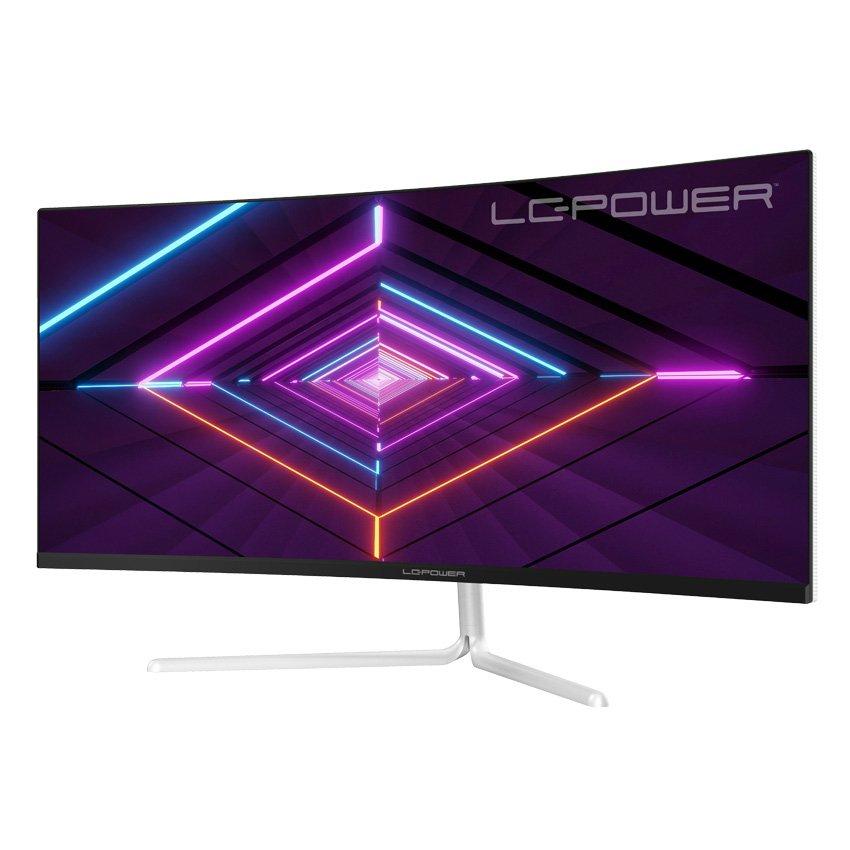 LC-POWER  LC-M34-UWQHD-100-C-V3 Computerbildschirm 86,4 cm (34 Zoll) 3440 x 1440 Pixel UltraWide Quad HD LCD Weiß 