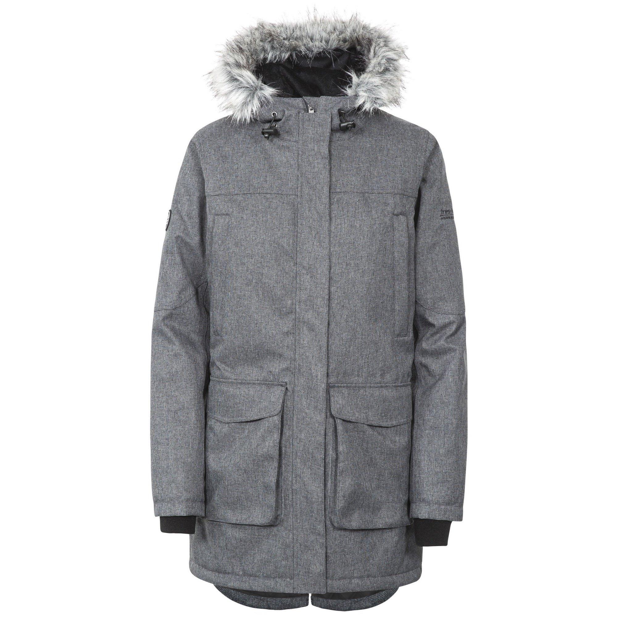 Image of Outdoorjacke Thundery Mit Kapuze, Wasserdicht Damen Taubengrau M