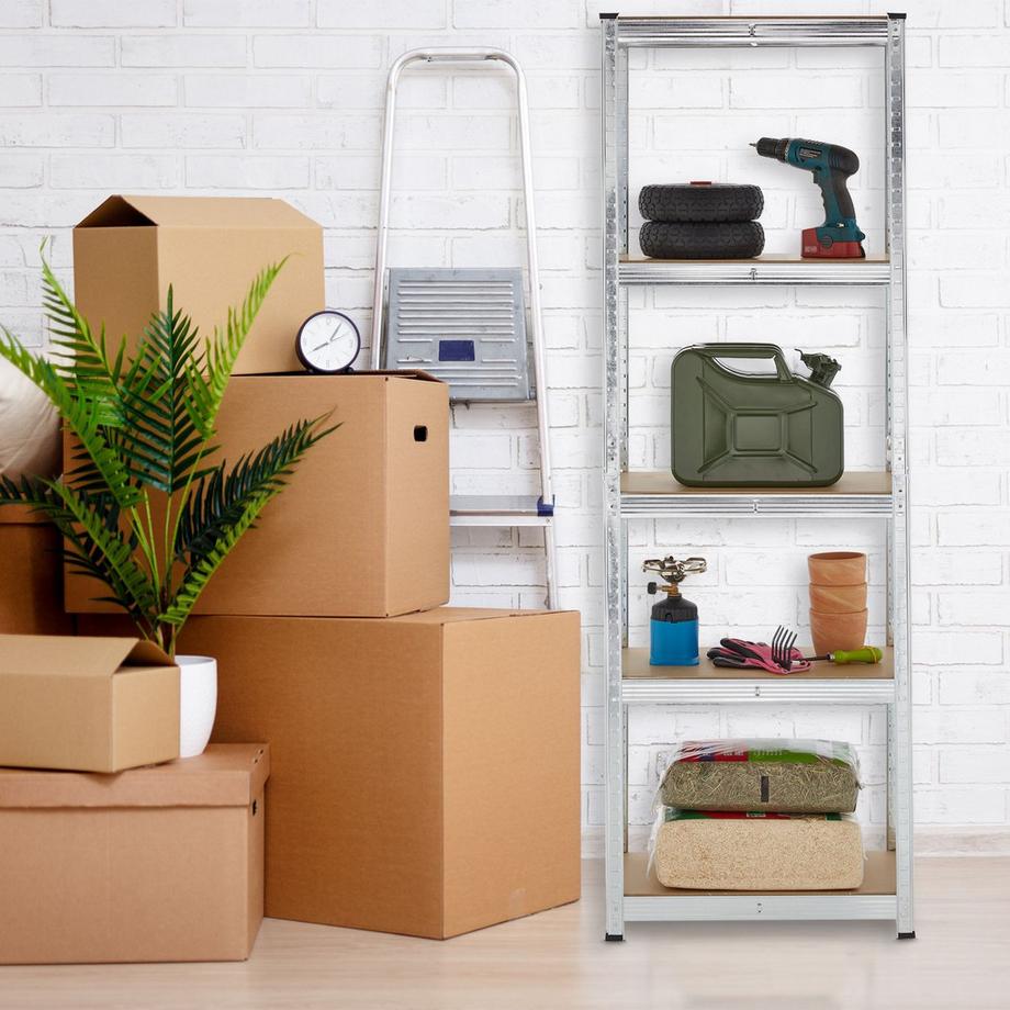 Northio  Scaffali zincati per carichi pesanti a 5 livelli 