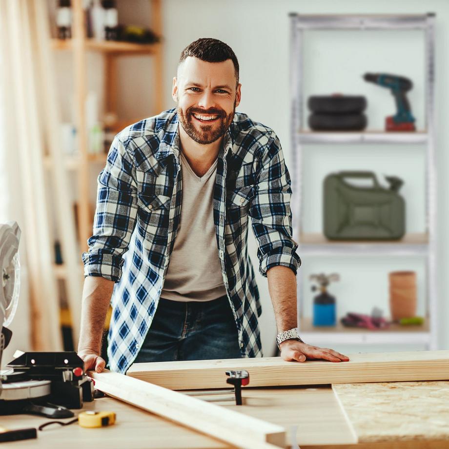 Northio  Scaffali zincati per carichi pesanti a 5 livelli 