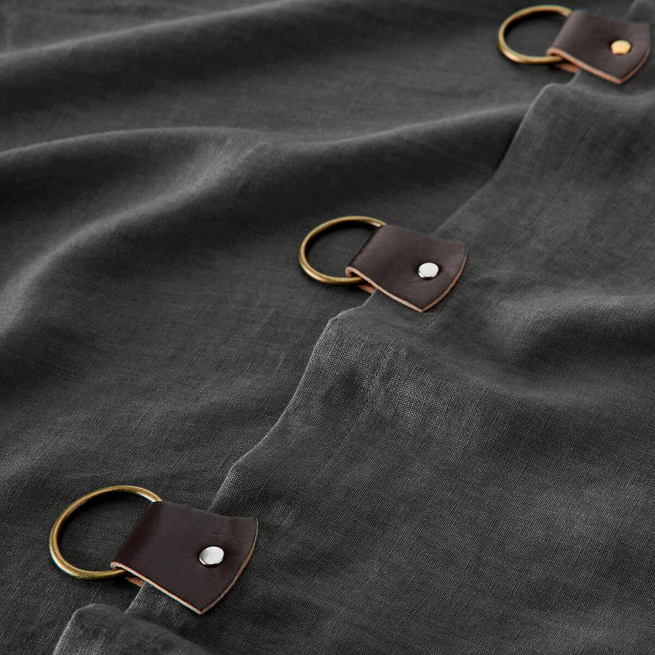 AM.PM  Vorhang Private aus vorgewaschenem Leinen mit Ringen 