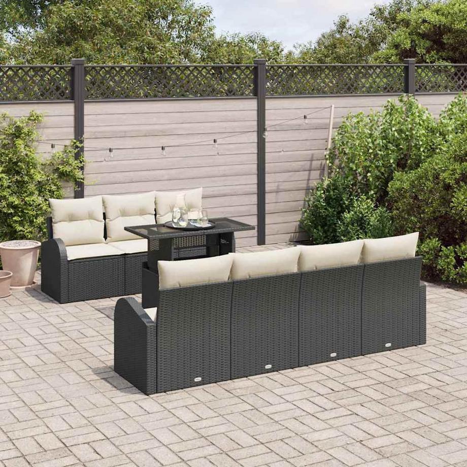 VidaXL Outdoor garnitur poly-rattan  