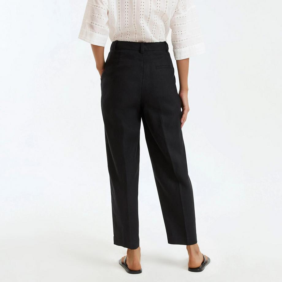 La Redoute Collections  Zigarettenhose mit Abnähern aus Leinen 